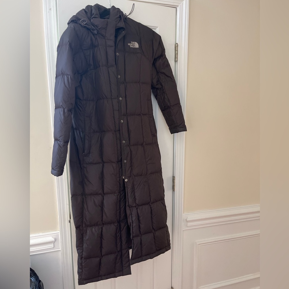 The North Face Long Brown Puffer Jacket